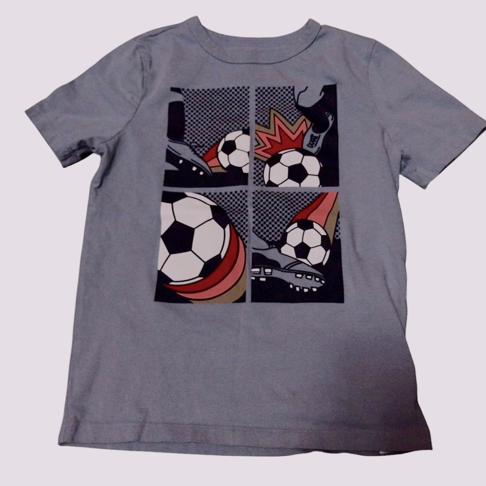 Boy’s GAP Grey Soccer Short Sleeve T-shirt